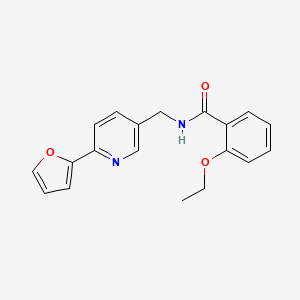molecular formula C19H18N2O3 B2660532 2-ethoxy-N-((6-(furan-2-yl)pyridin-3-yl)methyl)benzamide CAS No. 1903298-67-8