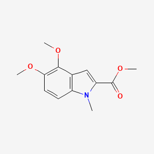molecular formula C13H15NO4 B2660537 methyl 4,5-dimethoxy-1-methyl-1H-indole-2-carboxylate CAS No. 893730-89-7