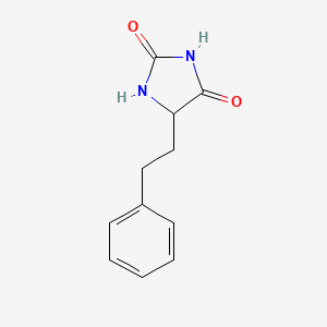 molecular formula C11H12N2O2 B2660556 5-Phenylethyl-imidazolidine-2,4-dione CAS No. 120379-81-9