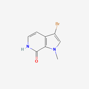 molecular formula C8H7BrN2O B2660571 3-bromo-1-methyl-1H,6H,7H-pyrrolo[2,3-c]pyridin-7-one CAS No. 1375474-44-4