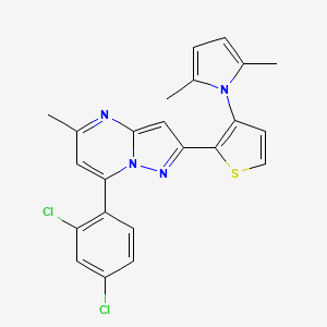 7-(2,4-dichlorophenyl)-2-[3-(2,5-dimethyl-1H-pyrrol-1-yl)-2-thienyl]-5-methylpyrazolo[1,5-a]pyrimidine