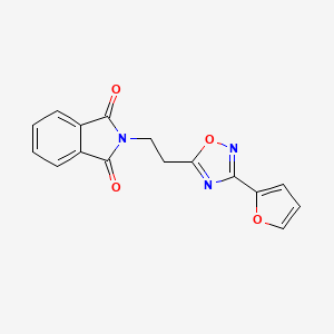 B2660589 2-(2-(3-(Furan-2-yl)-1,2,4-oxadiazol-5-yl)ethyl)isoindoline-1,3-dione CAS No. 1809486-81-4