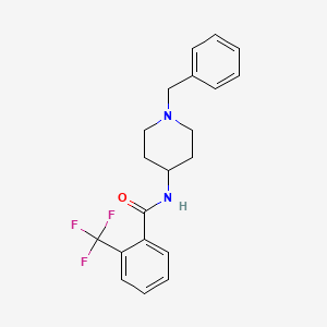 B2660596 N-(1-benzylpiperidin-4-yl)-2-(trifluoromethyl)benzamide CAS No. 1181897-41-5