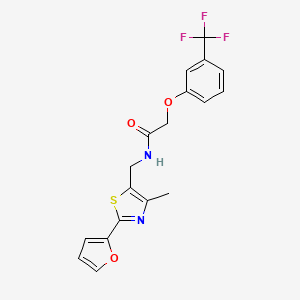 N-((2-(furan-2-yl)-4-methylthiazol-5-yl)methyl)-2-(3-(trifluoromethyl)phenoxy)acetamide