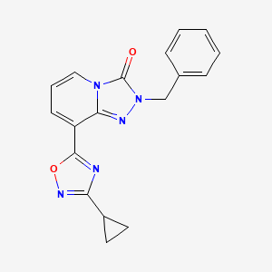 2-Benzyl-8-(3-cyclopropyl-1,2,4-oxadiazol-5-yl)-[1,2,4]triazolo[4,3-a]pyridin-3-one