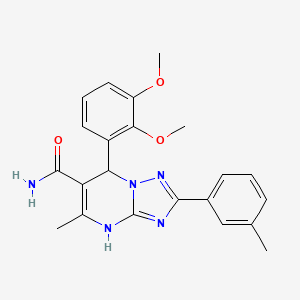 7-(2,3-Dimethoxyphenyl)-5-methyl-2-(m-tolyl)-4,7-dihydro-[1,2,4]triazolo[1,5-a]pyrimidine-6-carboxamide