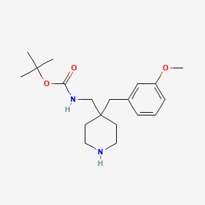 molecular formula C19H30N2O3 B2660656 tert-Butyl [4-(3-methoxybenzyl)piperidin-4-yl]methylcarbamate CAS No. 1779124-99-0