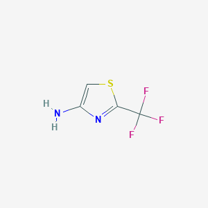 molecular formula C4H3F3N2S B2660678 2-(Trifluoromethyl)thiazol-4-amine CAS No. 1202043-87-5