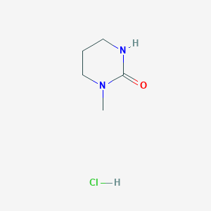 molecular formula C5H11ClN2O B2660719 1-Methyl-1,3-diazinan-2-one hydrochloride CAS No. 1955530-48-9