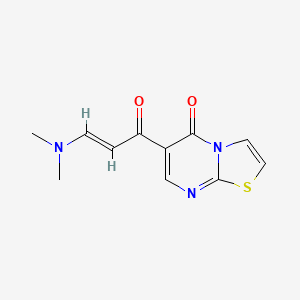 B2660738 6-[3-(dimethylamino)acryloyl]-5H-[1,3]thiazolo[3,2-a]pyrimidin-5-one CAS No. 343375-16-6