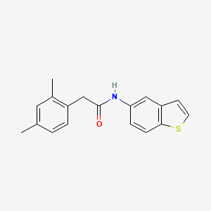 molecular formula C18H17NOS B2660770 N-(benzo[b]thiophen-5-yl)-2-(2,4-dimethylphenyl)acetamide CAS No. 922622-83-1