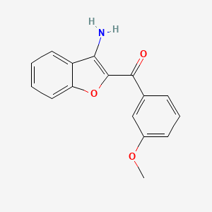 molecular formula C16H13NO3 B2660789 3-Aminobenzo[d]furan-2-yl 3-methoxyphenyl ketone CAS No. 889997-07-3
