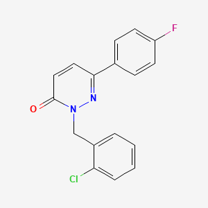 molecular formula C17H12ClFN2O B2660826 2-(2-chlorobenzyl)-6-(4-fluorophenyl)pyridazin-3(2H)-one CAS No. 941883-28-9