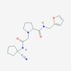 1-{[(1-cyanocyclopentyl)carbamoyl]methyl}-N-[(furan-2-yl)methyl]pyrrolidine-2-carboxamide