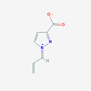 molecular formula C7H6N2O2 B2660840 (1E)-1-Prop-2-enylidenepyrazol-1-ium-3-carboxylate CAS No. 2503203-64-1