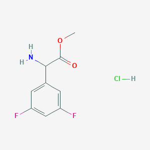 B2660847 Methyl 2-amino-2-(3,5-difluorophenyl)acetate hydrochloride CAS No. 2551115-33-2