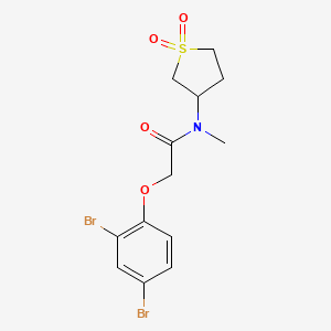 B2660850 2-(2,4-dibromophenoxy)-N-(1,1-dioxothiolan-3-yl)-N-methylacetamide CAS No. 514201-06-0