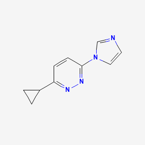 B2660863 3-Cyclopropyl-6-imidazol-1-ylpyridazine CAS No. 2320817-53-4