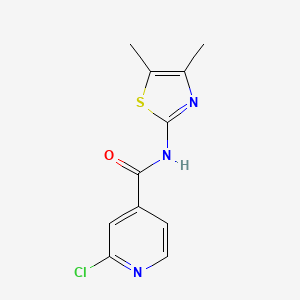B2660867 2-chloro-N-(4,5-dimethyl-1,3-thiazol-2-yl)pyridine-4-carboxamide CAS No. 1118822-89-1