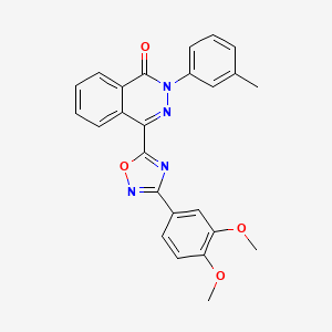 B2660869 4-[3-(3,4-dimethoxyphenyl)-1,2,4-oxadiazol-5-yl]-2-(3-methylphenyl)phthalazin-1(2H)-one CAS No. 1207056-09-4