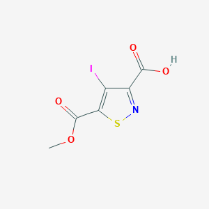 B2660870 4-Iodo-5-(methoxycarbonyl)isothiazole-3-carboxylic acid CAS No. 2055779-20-7