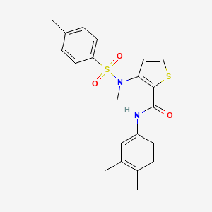 B2660878 3-[2-(4-fluorophenyl)imidazo[1,2-a]pyridin-3-yl]-N-(3,4,5-trimethoxybenzyl)propanamide CAS No. 1115933-66-8
