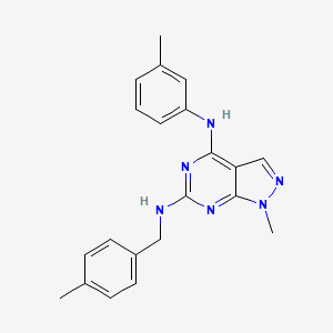 B2660889 1-methyl-N6-(4-methylbenzyl)-N4-(m-tolyl)-1H-pyrazolo[3,4-d]pyrimidine-4,6-diamine CAS No. 894047-67-7
