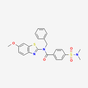 N-benzyl-4-(N,N-dimethylsulfamoyl)-N-(6-methoxybenzo[d]thiazol-2-yl)benzamide