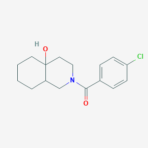 (4-chlorophenyl)(4a-hydroxyoctahydroisoquinolin-2(1H)-yl)methanone