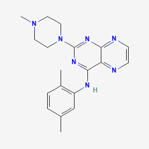 molecular formula C19H23N7 B2660912 N-(2,5-dimethylphenyl)-2-(4-methylpiperazin-1-yl)pteridin-4-amine CAS No. 946217-99-8