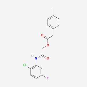 2-[(2-Chloro-5-fluorophenyl)amino]-2-oxoethyl (4-methylphenyl)acetate