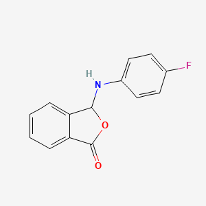 molecular formula C14H10FNO2 B2660917 3-(4-Fluoro-phenylamino)-3H-isobenzofuran-1-one CAS No. 309926-32-7