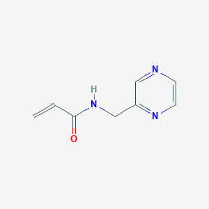 molecular formula C8H9N3O B2660922 N-(Pyrazin-2-ylmethyl)prop-2-enamide CAS No. 2022665-10-5