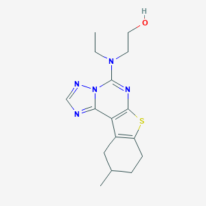 2-[Ethyl(10-methyl-8,9,10,11-tetrahydro[1]benzothieno[3,2-e][1,2,4]triazolo[1,5-c]pyrimidin-5-yl)amino]ethanol