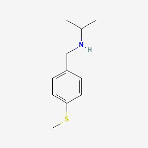 B2660930 Isopropyl-(4-methylsulfanyl-benzyl)-amine CAS No. 137379-57-8