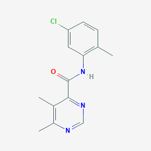 B2660937 N-(5-Chloro-2-methylphenyl)-5,6-dimethylpyrimidine-4-carboxamide CAS No. 2380169-08-2