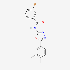 B2660947 3-bromo-N-[5-(3,4-dimethylphenyl)-1,3,4-oxadiazol-2-yl]benzamide CAS No. 923094-94-4