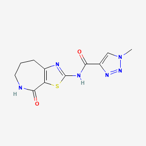 B2660951 1-methyl-N-(4-oxo-5,6,7,8-tetrahydro-4H-thiazolo[5,4-c]azepin-2-yl)-1H-1,2,3-triazole-4-carboxamide CAS No. 1797284-75-3