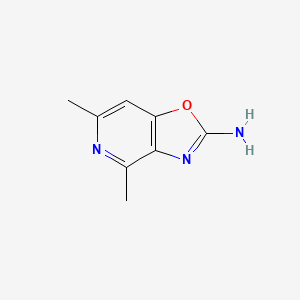 molecular formula C8H9N3O B2660956 4,6-Dimethyl-[1,3]oxazolo[4,5-c]pyridin-2-amine CAS No. 2248369-85-7