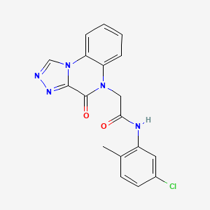 molecular formula C18H14ClN5O2 B2660961 N-(5-chloro-2-methylphenyl)-2-(4-oxo-[1,2,4]triazolo[4,3-a]quinoxalin-5(4H)-yl)acetamide CAS No. 1358414-78-4