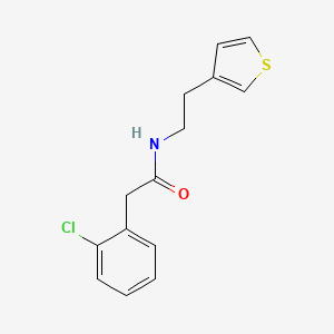 2-(2-chlorophenyl)-N-(2-(thiophen-3-yl)ethyl)acetamide