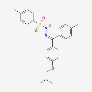 (E)-N'-((4-isobutoxyphenyl)(p-tolyl)methylene)-4-methylbenzenesulfonohydrazide