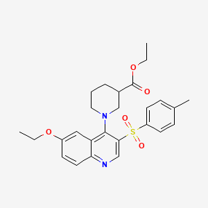 Ethyl 1-(6-ethoxy-3-tosylquinolin-4-yl)piperidine-3-carboxylate