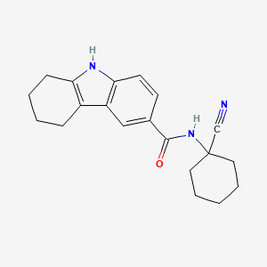 molecular formula C20H23N3O B2660989 N-(1-Cyanocyclohexyl)-6,7,8,9-tetrahydro-5H-carbazole-3-carboxamide CAS No. 2134181-91-0