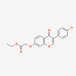 molecular formula C19H15BrO5 B2661002 Ethyl 2-[3-(4-bromophenyl)-4-oxochromen-7-yl]oxyacetate CAS No. 610762-52-2