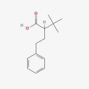molecular formula C14H20O2 B2661007 3,3-Dimethyl-2-(2-phenylethyl)butanoic acid CAS No. 1548835-38-6