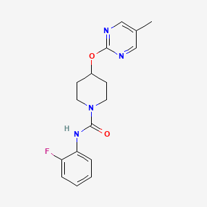 molecular formula C17H19FN4O2 B2661021 N-(2-Fluorophenyl)-4-(5-methylpyrimidin-2-yl)oxypiperidine-1-carboxamide CAS No. 2379987-71-8