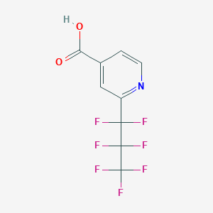 2-(Perfluoropropyl)isonicotinic acid