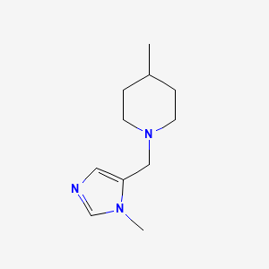 4-methyl-1-((1-methyl-1H-imidazol-5-yl)methyl)piperidine