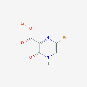 Lithium;5-bromo-2-oxo-1H-pyrazine-3-carboxylate